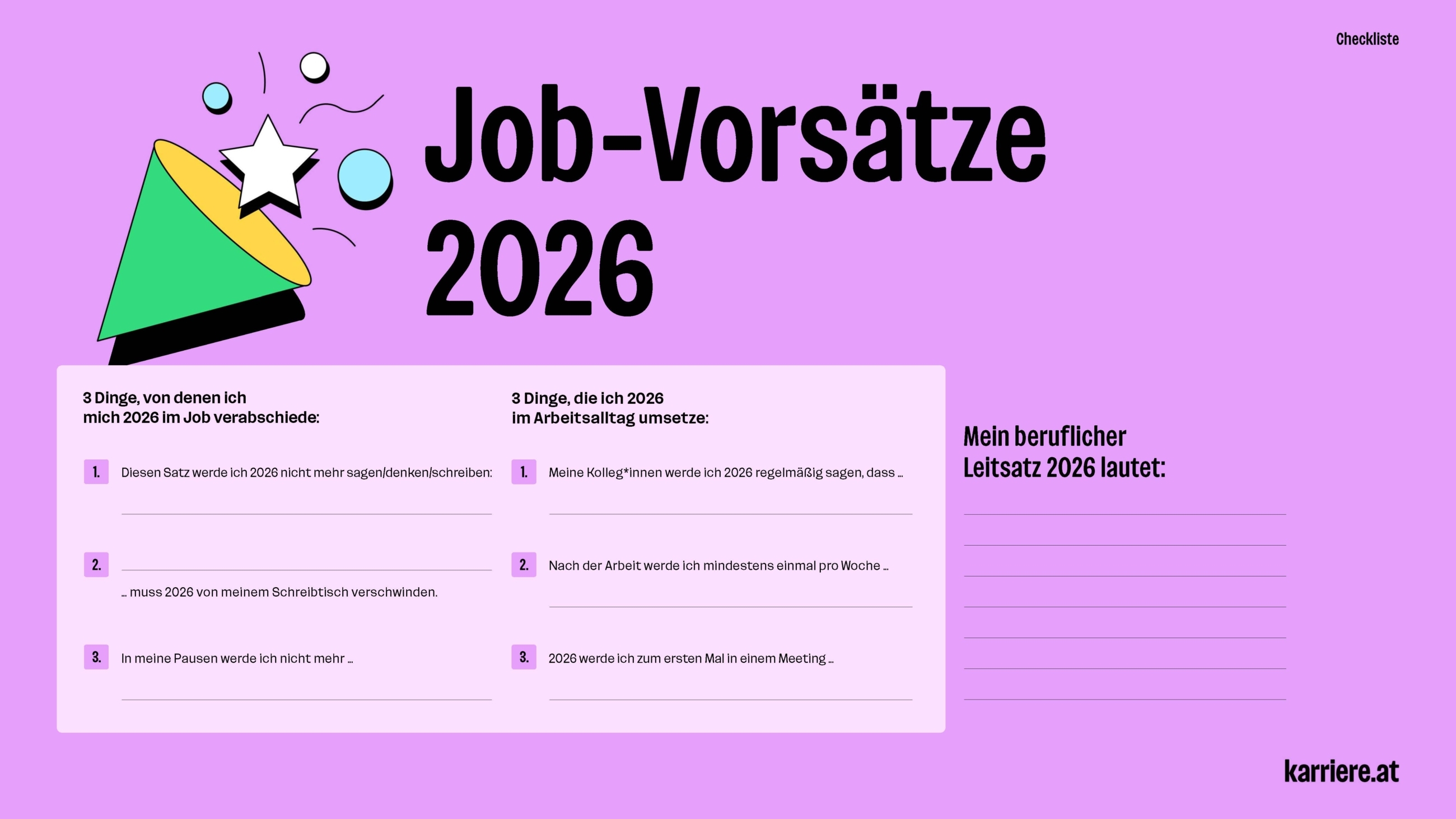 Job-Vorsätze 2026
