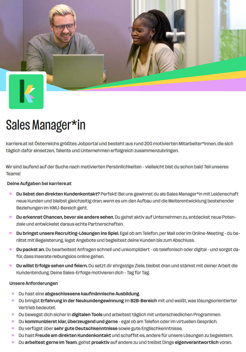Sales Manager*in