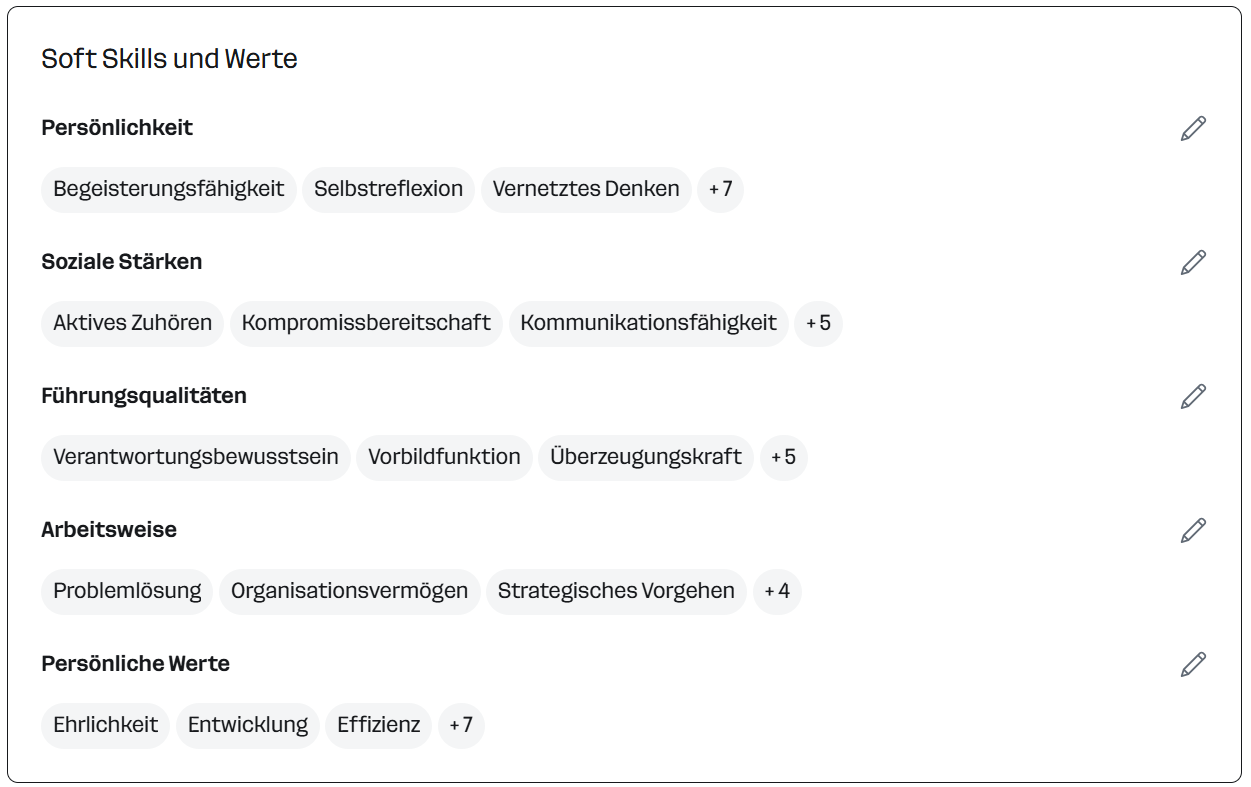 Soft Skills und Werte Soft Skills und Werte