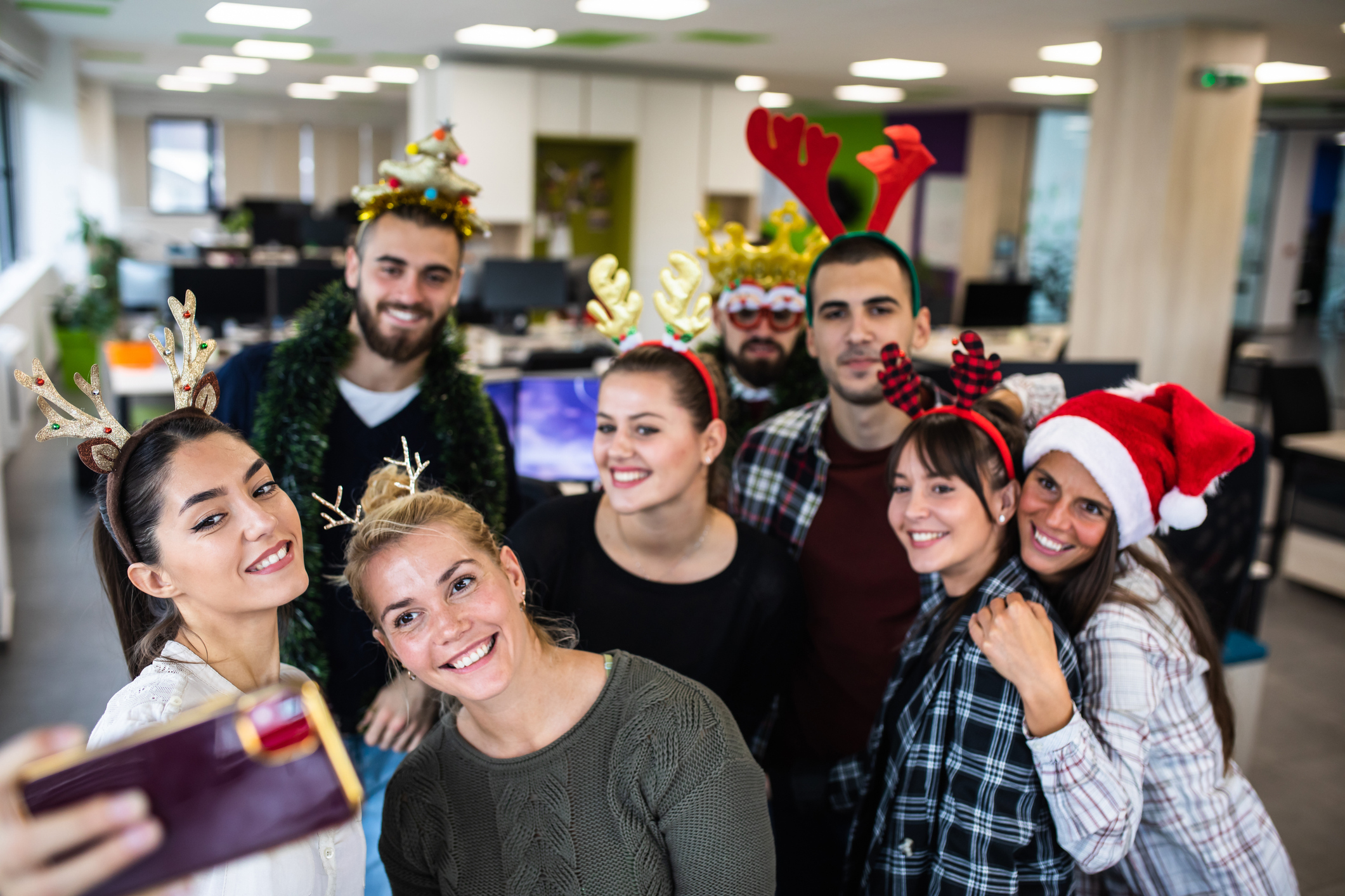 Weihnachtsfeier im Büro